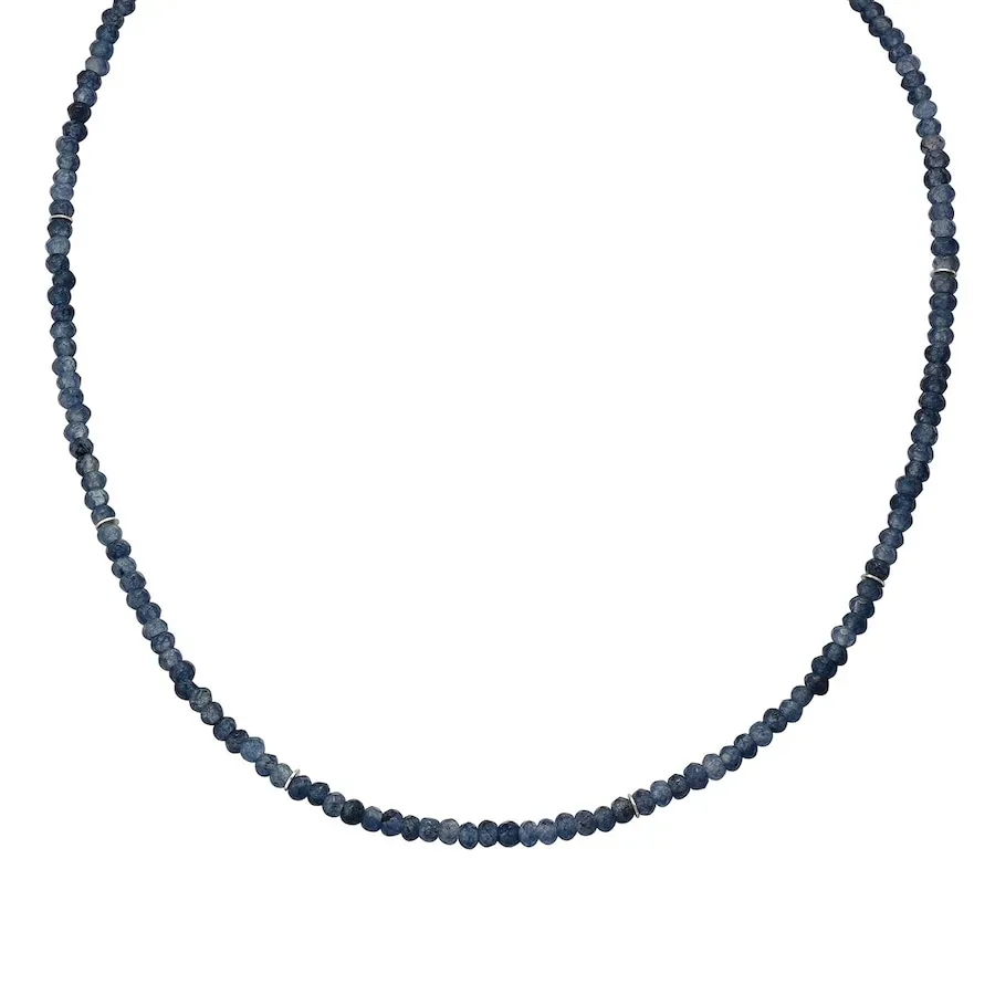 Glanzstücke München Halskette aus Sterling Silber in silber mit Chalcedon Ketten 1 ct Damen