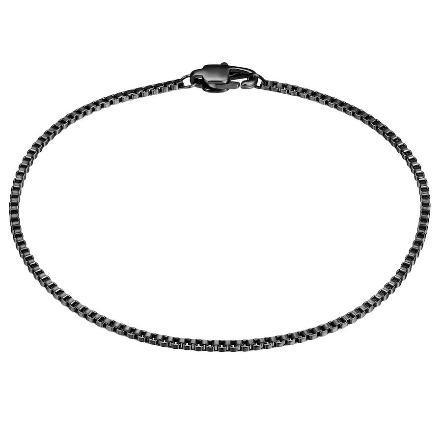 True Rebels Armband aus Edelstahl in Schwarz Armbänder & Armreife 1 ct Herren