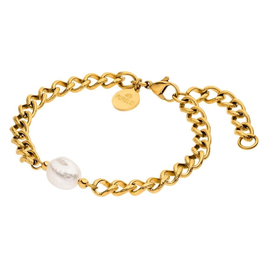 Purelei Structure Armband 100% Edelstahl Armbänder & Armreife 1 ct Hellbraun