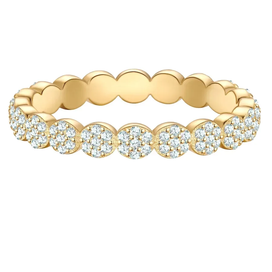 Glanzstücke München Ring aus Sterling Silber in gelbgold mit Zirkonia Ringe 1 ct Damen