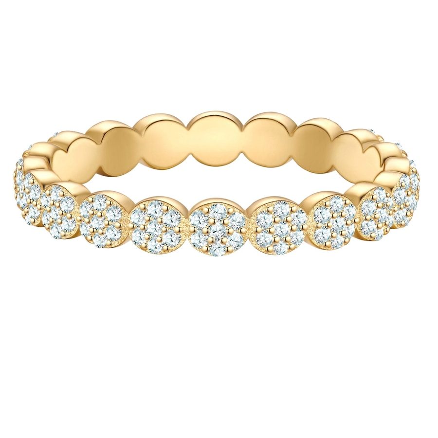 Glanzstücke München Ring aus Sterling Silber in gelbgold mit Zirkonia Ringe 1 ct Damen