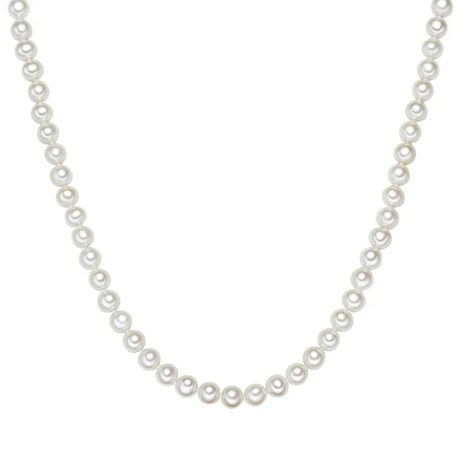 Valero Pearls Halskette aus Sterling Silber in silber mit Süßwasser-Zuchtperle Ketten 1 ct Damen