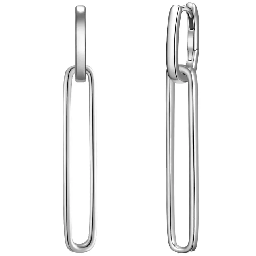 Glanzstücke München Creolen aus Sterling Silber in silber Ohrringe 1 ct Damen