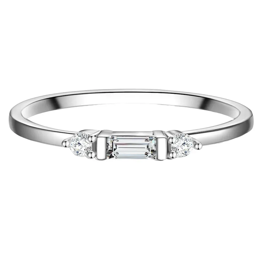 Glanzstücke München Ring Sterling Silber Zirkonia in Silber Ringe 1 ct Damen