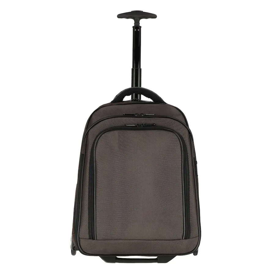 Dermata Lederwaren - Trolley Rucksack 475cm aus Nylon, für Damen, Braun, Größe Onesize