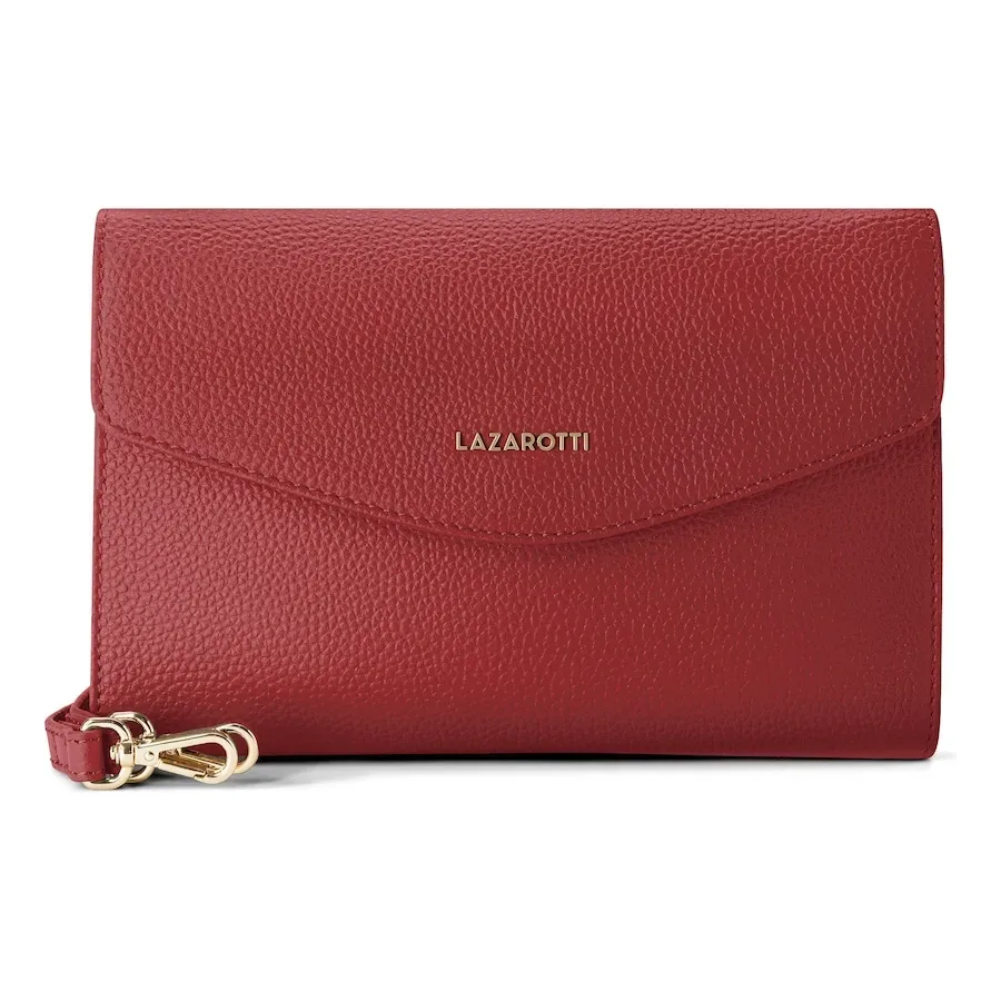 Lazarotti Bologna Leather Clutch Handtaschen 1 ct Rot Damen