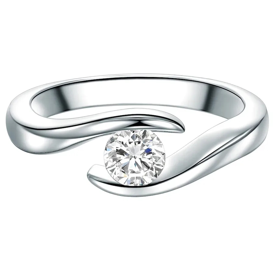 Trilani Ring aus Sterling Silber in Silber mit Zirkonia Ringe 1 ct Damen