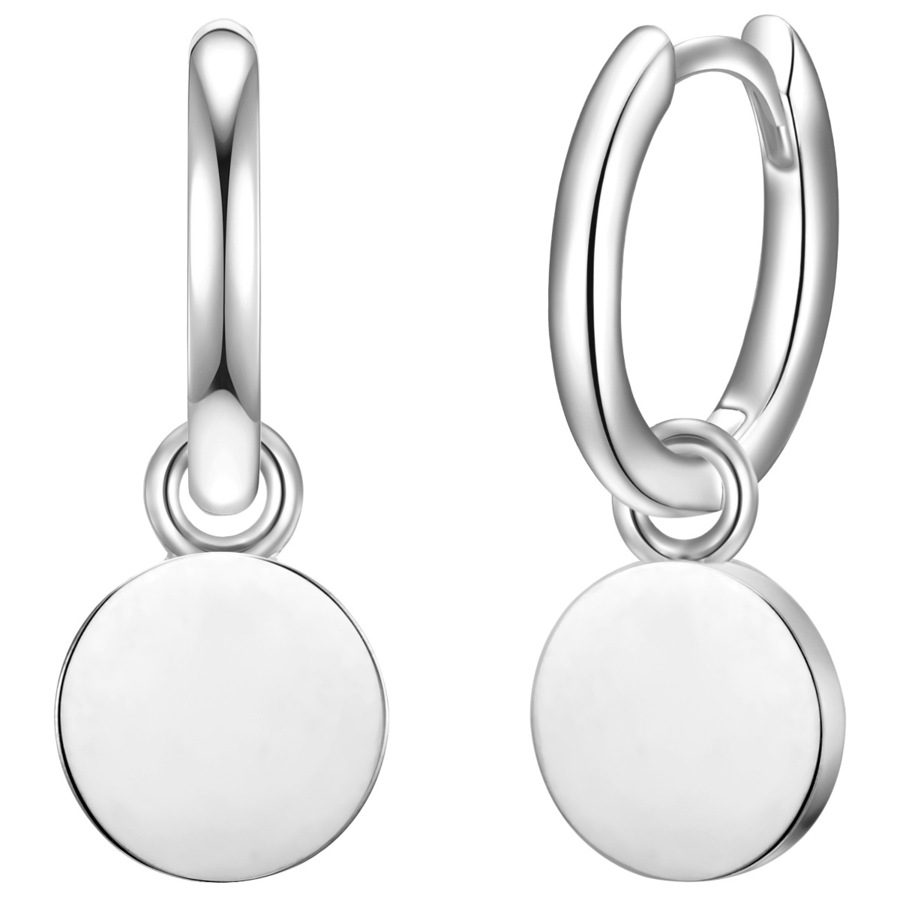 Glanzstücke München Creolen Kreis Sterling Silber in Silber Ohrringe 1 ct Damen