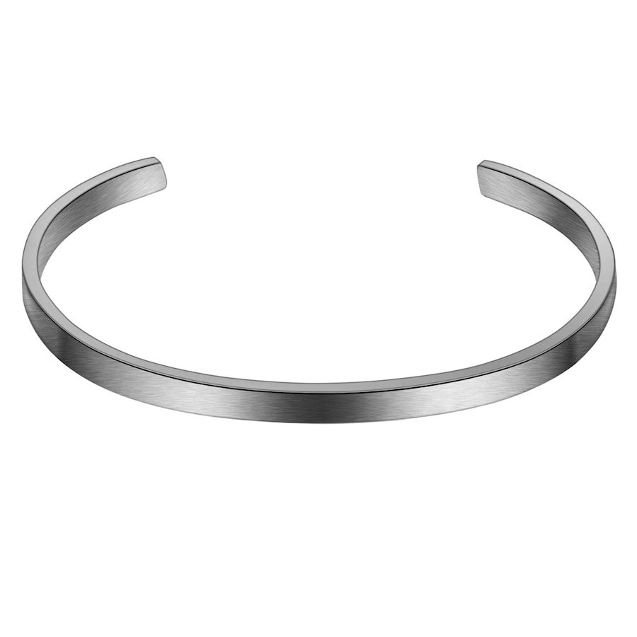 True Rebels Armband aus Edelstahl in Gunmetal Armbänder & Armreife 1 ct Herren