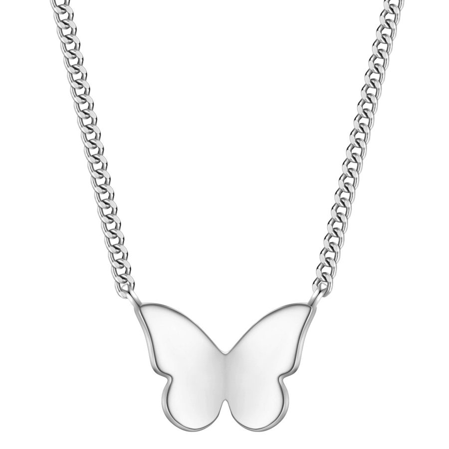 Glanzstücke München Halskette Schmetterling aus Sterling Silber in silber Ketten 1 ct Damen