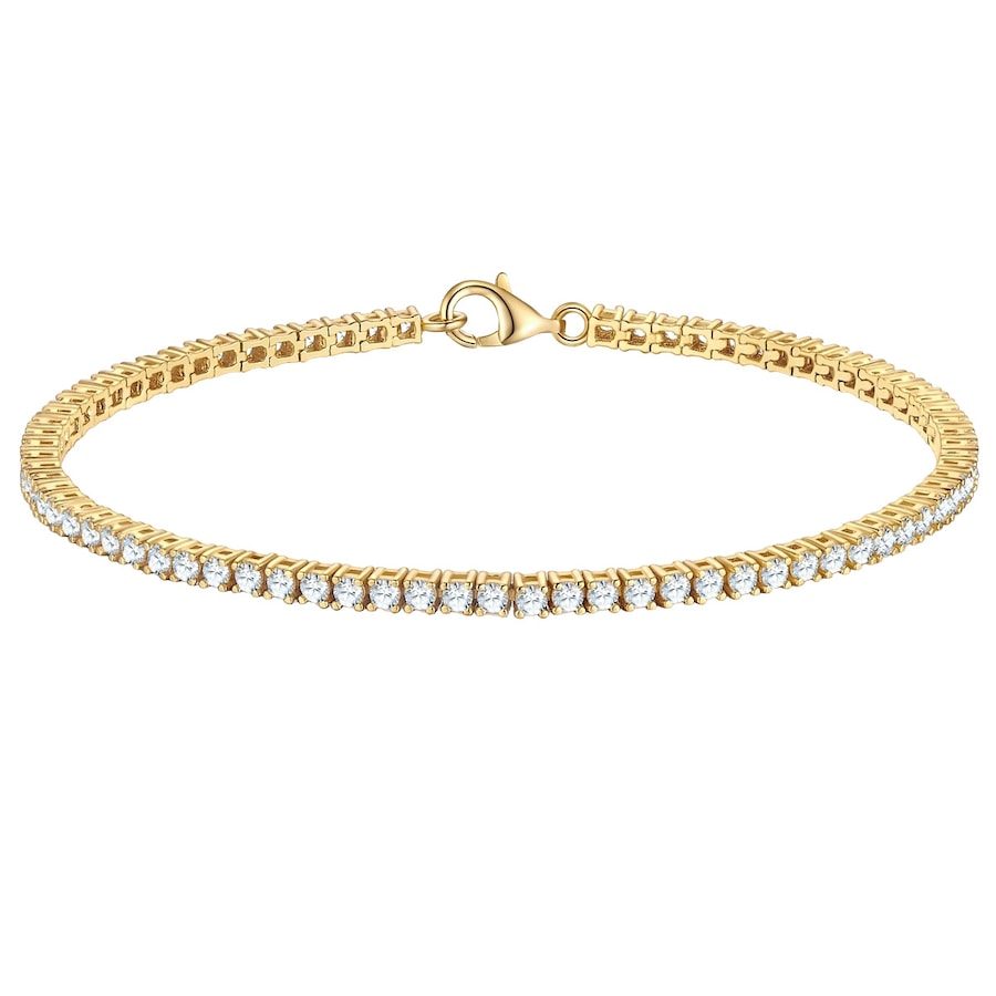 Trilani Armband aus Sterling Silber in gelbgold mit Zirkonia Armbänder & Armreife 1 ct Damen