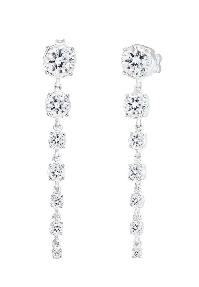 Elli PREMIUM Ohrhänger Edel 925 Silber, mit Kristallen von Swarovski® Ohrringe 1 ct Damen