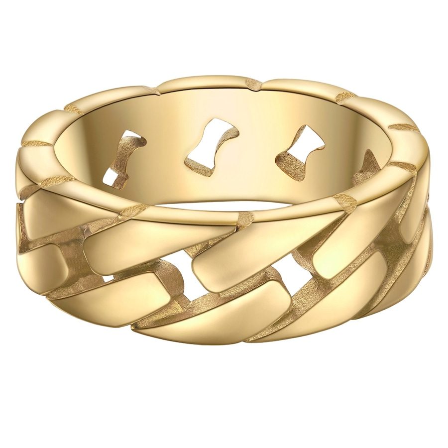 True Rebels Ring aus Edelstahl in gelbgold Herrenschmuck 1 ct Herren