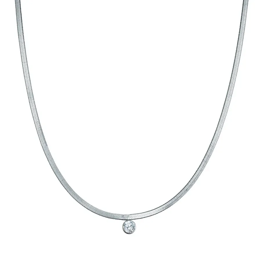 EASTSIDE Halskette Edelstahl Zirkonia in Gelbgold Ketten 1 ct Damen