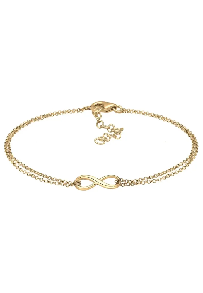 Elli Infinity Symbol Love Unendlich 925 Sterling Silber Armbänder & Armreife 1 ct Damen