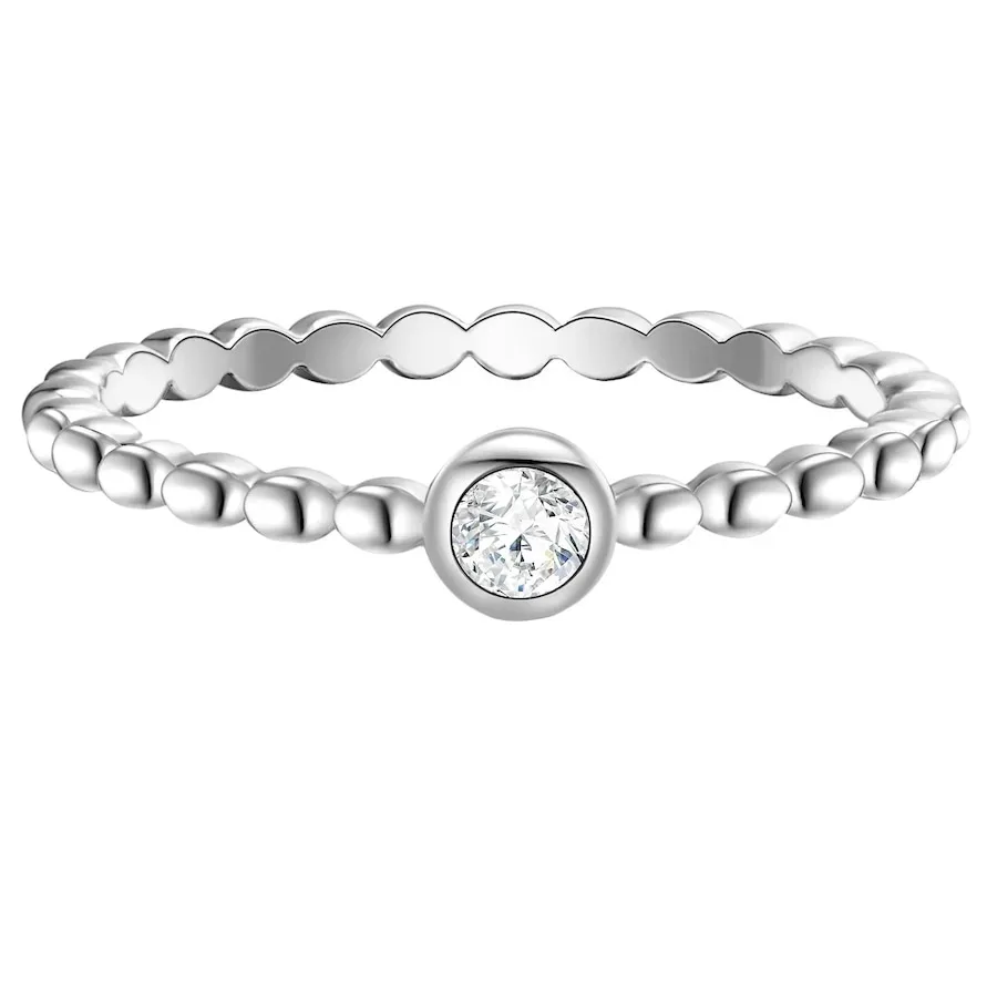 Glanzstücke München Ring Sterling Silber Zirkonia in Silber Ringe 1 ct Damen