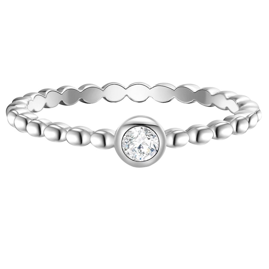 Glanzstücke München Ring Sterling Silber Zirkonia in Silber Ringe 1 ct Damen