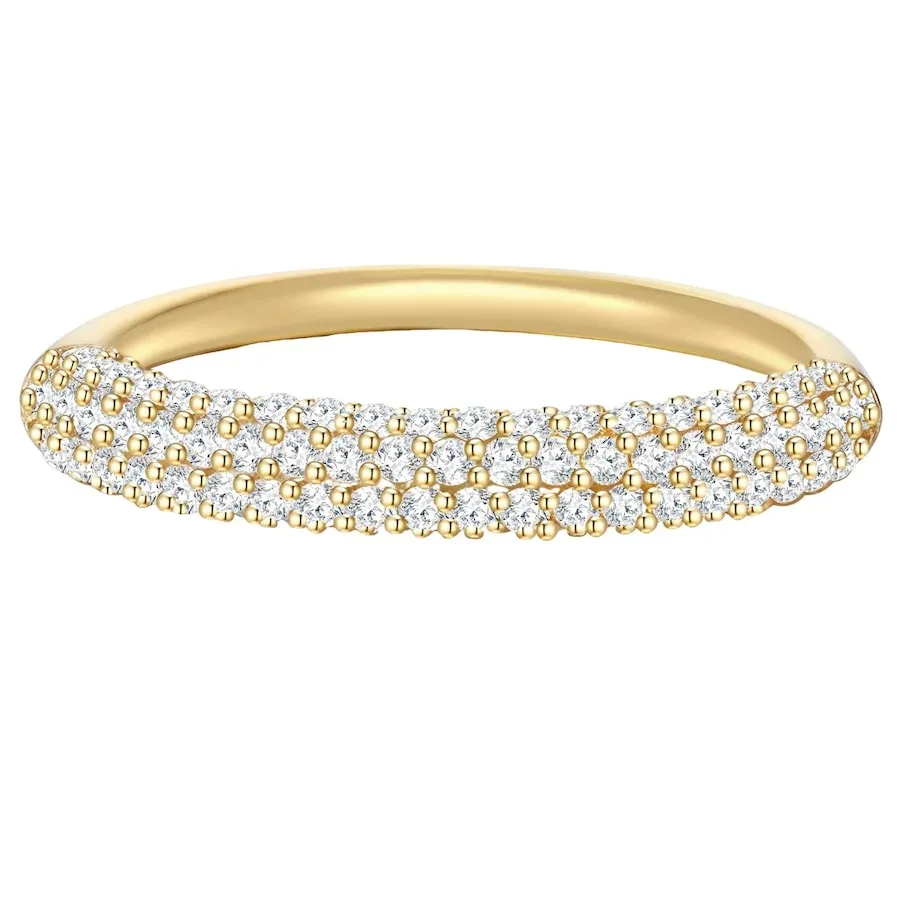 Glanzstücke München Ring aus Sterling Silber in gelbgold mit Zirkonia Ringe 1 ct Damen