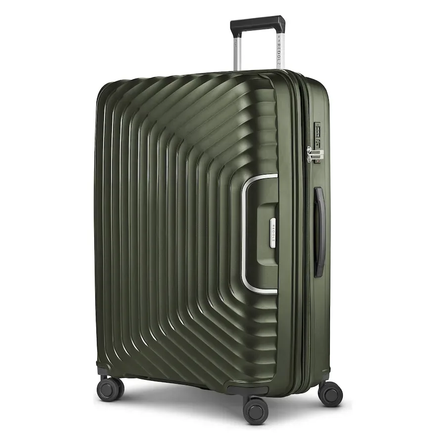 Redolz Essentials 01 4 Rollen Trolley L 77 cm mit Dehnfalte Koffer & Trolleys 1 ct Grün Herren