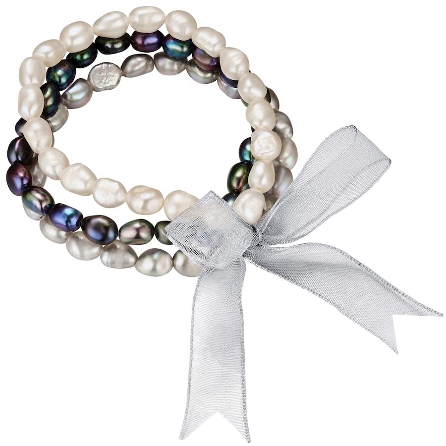 Valero Pearls Perlen-Armband Süßwasser-Zuchtperle in Weiß Armbänder & Armreife 1 ct Damen