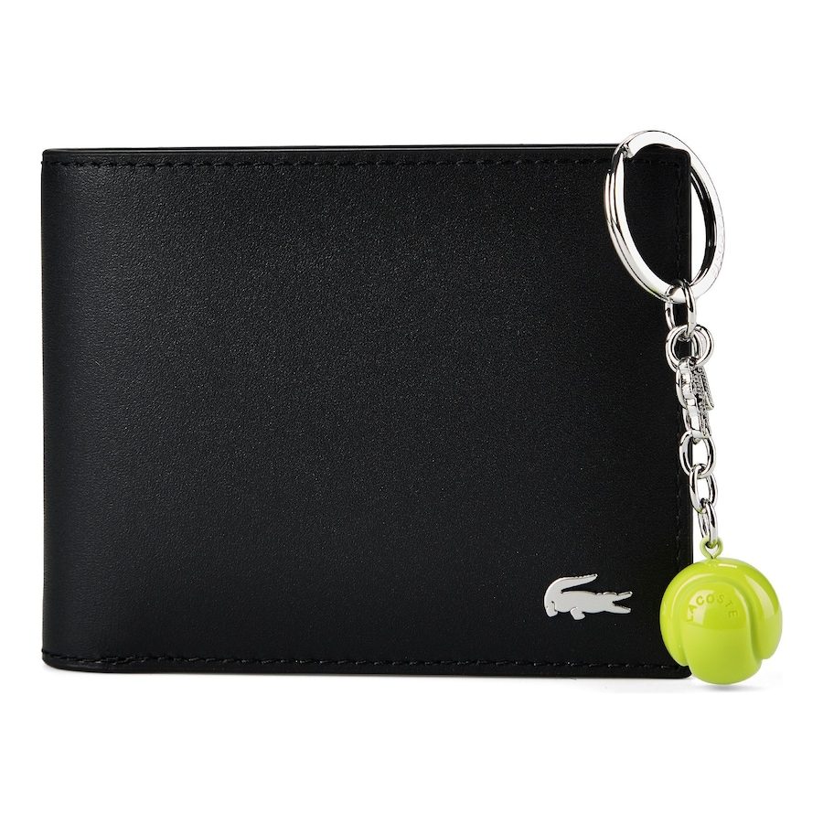 Lacoste Herrengeldbörse Portemonnaies 1 ct Schwarz