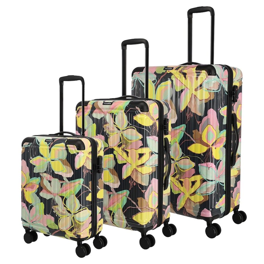 Travelite Cruise 4 Rollen Kofferset 3-teilig Reisetaschen 1 ct Gelb Herren