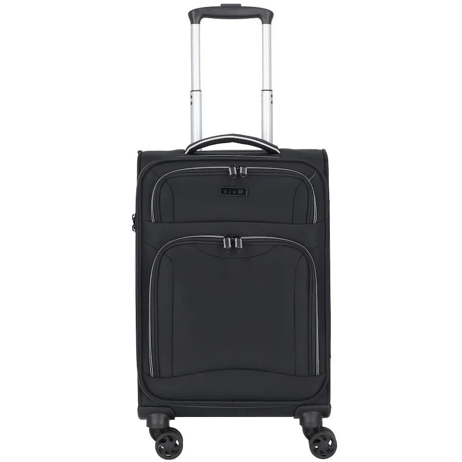 d & n Travel Line 9204 4 Rollen Kabinentrolley 55 cm Reisetaschen 1 ct Schwarz Herren