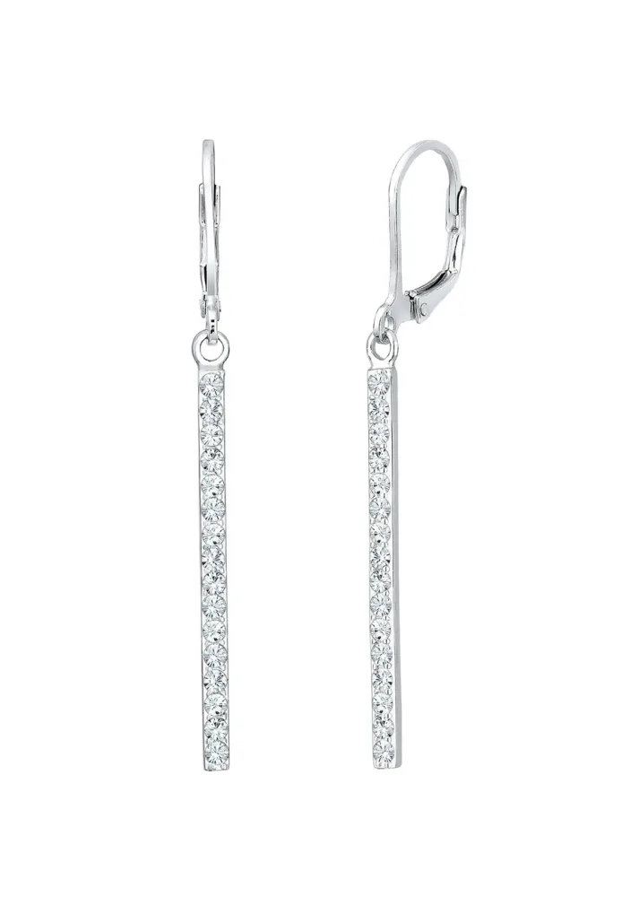 Elli Geo Stab Sparkling 925 Silber, mit Kristallen von Swarovski® Ohrringe 1 ct Damen