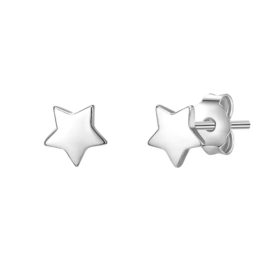 Glanzstücke München Ohrstecker Stern Sterling Silber in Gelbgold Ohrringe 1 ct Damen