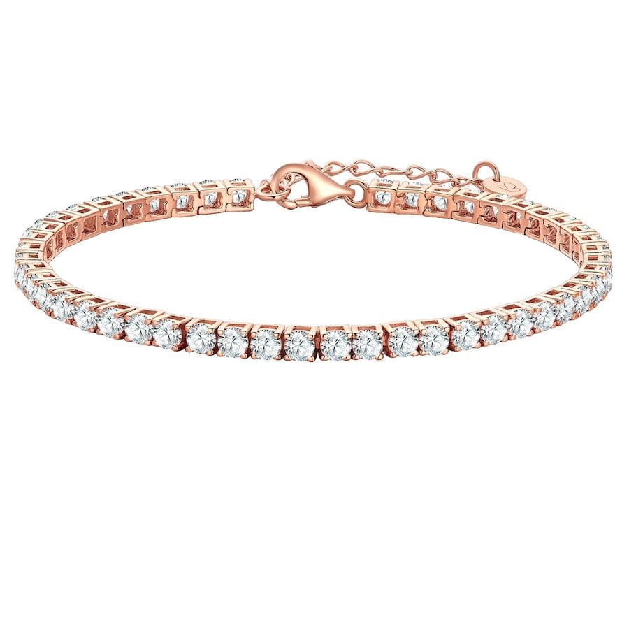 Glanzstücke München Armband aus Messing in Roségold mit Zirkonia Armbänder & Armreife 1 ct Damen