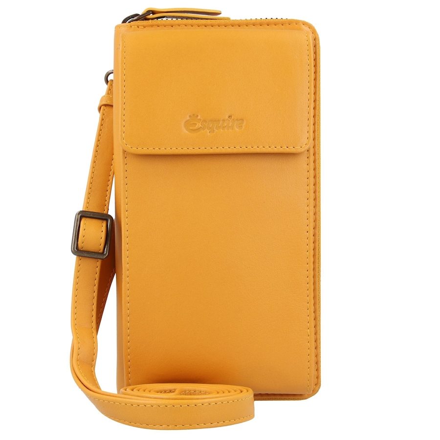 Esquire Peru Handytasche Leder 10 cm Portemonnaies 1 ct Gelb Damen