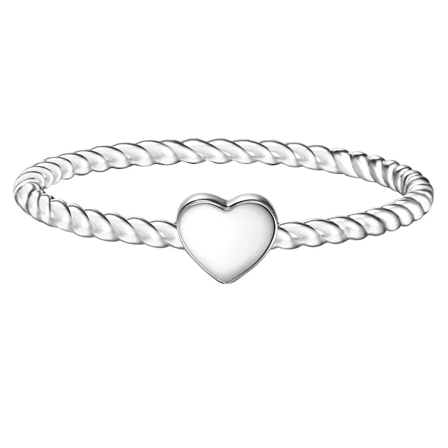 Glanzstücke München Ring Herz aus Sterling Silber in silber Ringe 1 ct Damen
