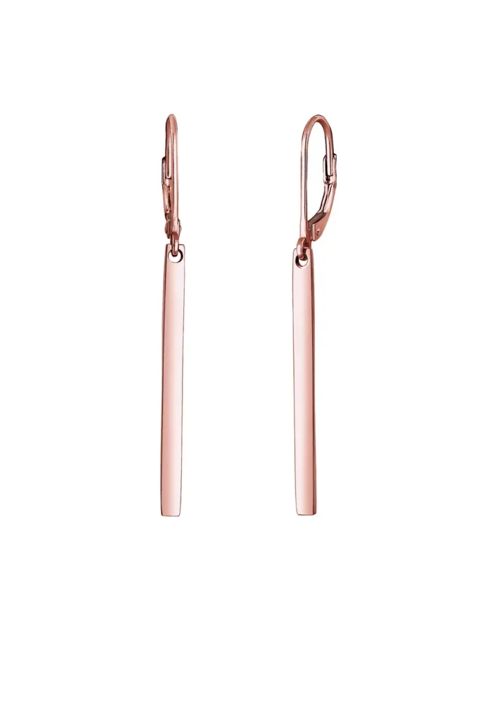 Elli - Ohrringe Hänger Stab, One Size, Goldrosa