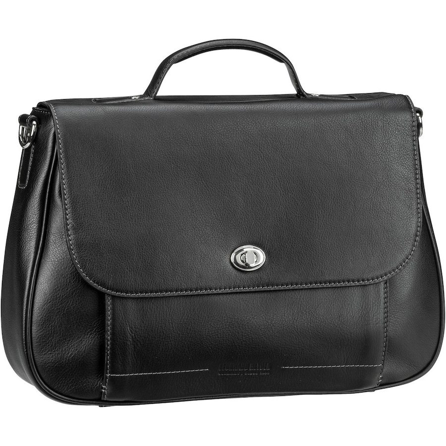 Leonhard Heyden Nizza Aktentasche Leder 39 cm Laptopfach Laptoptaschen 1 ct Schwarz Damen