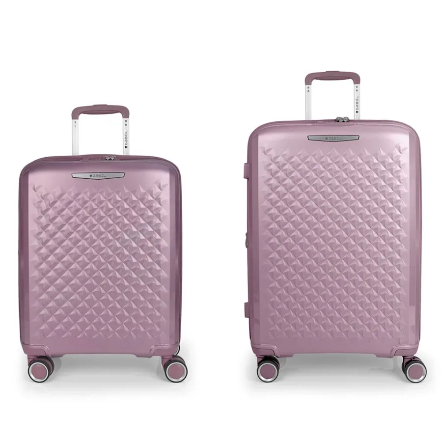 Gabol Queens 4 Rollen Kofferset 2-teilig mit Dehnfalte Reisetaschen 1 ct Blau Herren