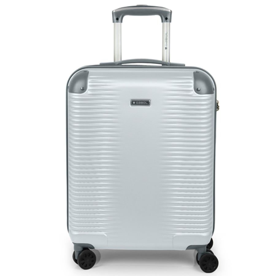Gabol Balance XP 4 Rollen Kabinentrolley S 55 cm mit Dehnfalte Reisetaschen 1 ct Silber Herren