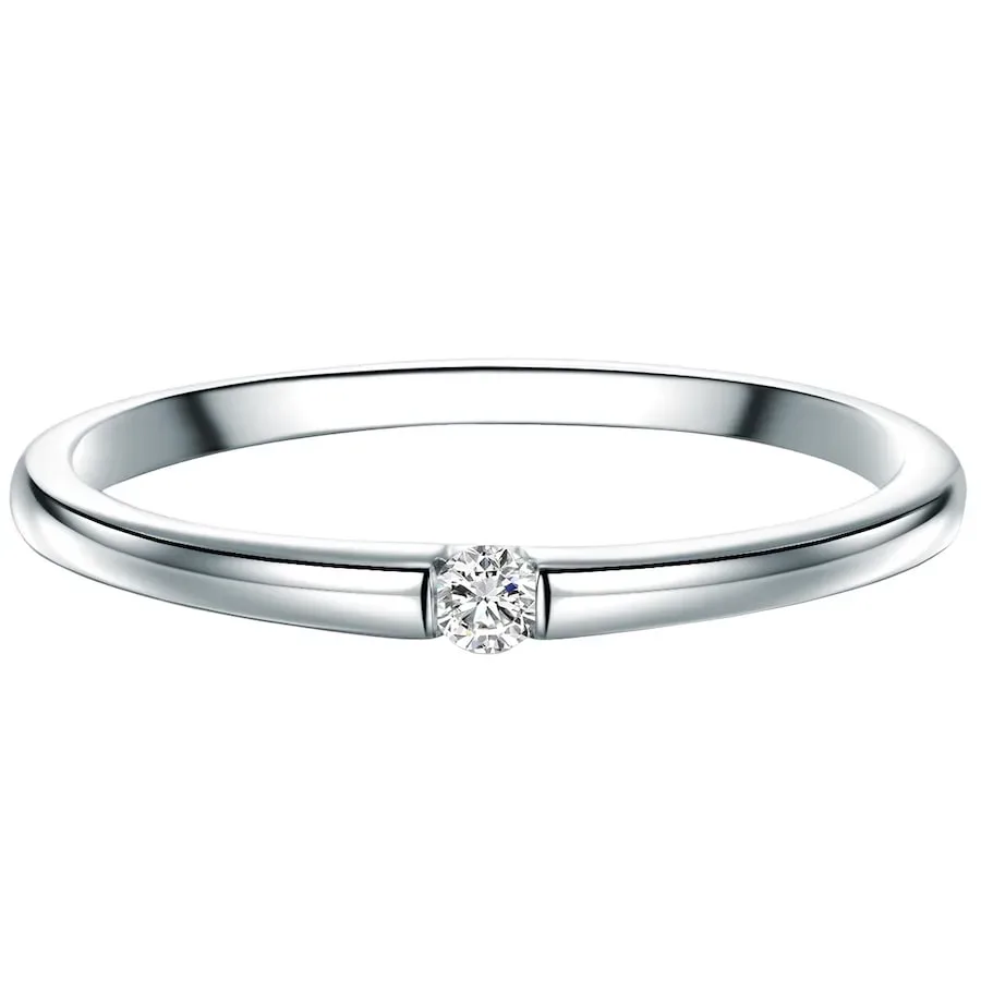 Trilani Diamant-Ring aus Sterling Silber in silber mit Diamant Ringe 1 ct Damen