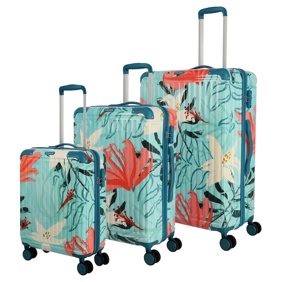 Travelite Cruise 4 Rollen Kofferset 3-teilig Reisetaschen 1 ct Petrol Herren