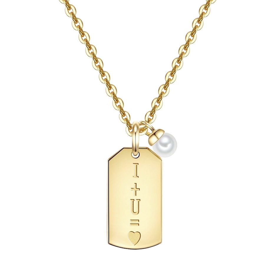 Glanzstücke München Halskette Sterling Silber Süßwasser-Zuchtperle in Gelbgold Ketten 1 ct Damen