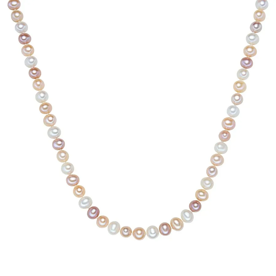 Valero Pearls Halskette aus Sterling Silber in silber mit Süßwasser-Zuchtperle Ketten 1 ct Damen