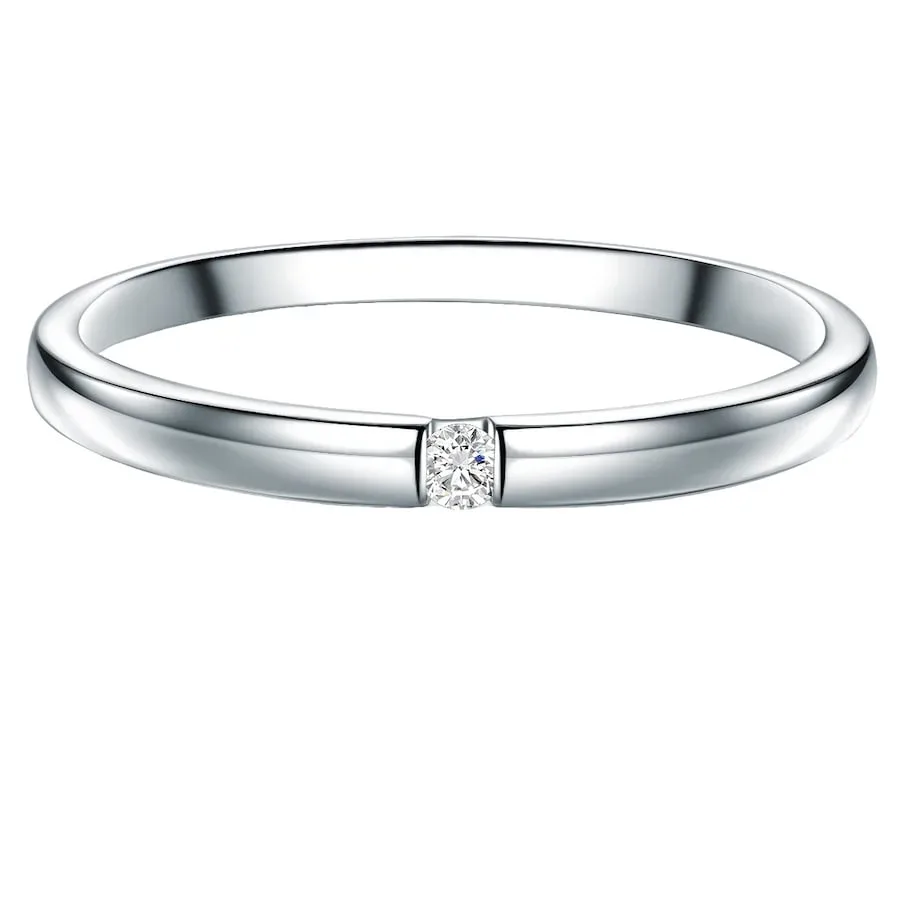 Trilani Ring aus Sterling Silber in silber mit Topas Ringe 1 ct Damen