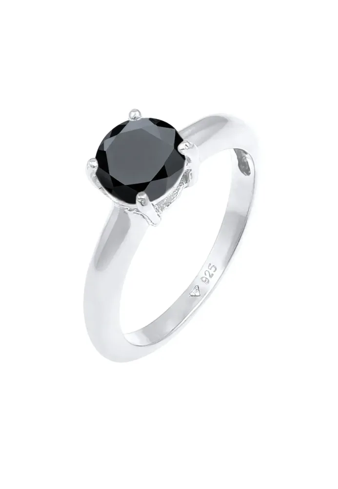 Elli Solitär Klassisch Zirkonia 925 Sterling Silber Ringe 1 ct Damen