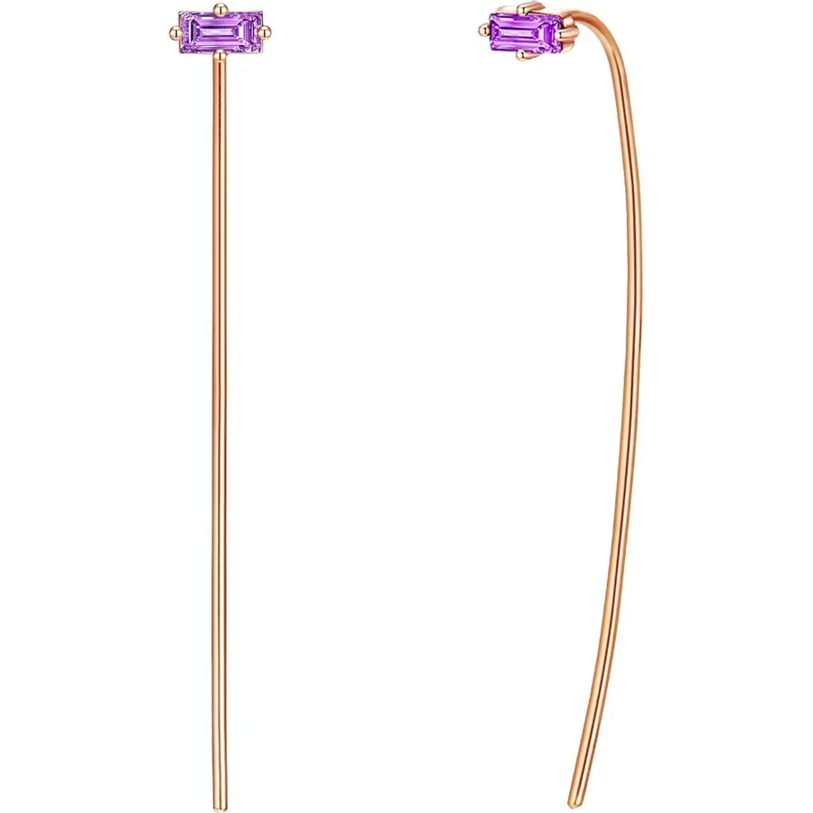 Glanzstücke München Ohrhänger Sterling Silber Zirkonia in Roségold Ohrringe 1 ct Damen