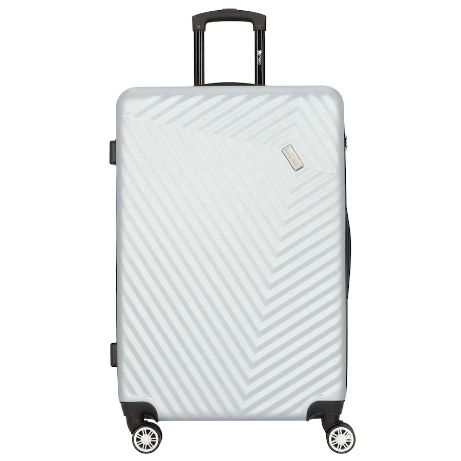 mano Don Carlo 4-Rollen Trolley 77 cm Reisetaschen 1 ct Silber Herren