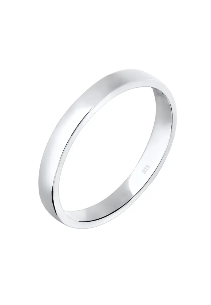 Elli Basic Bandring Trend 925 Sterling Silber Ringe 1 ct Damen