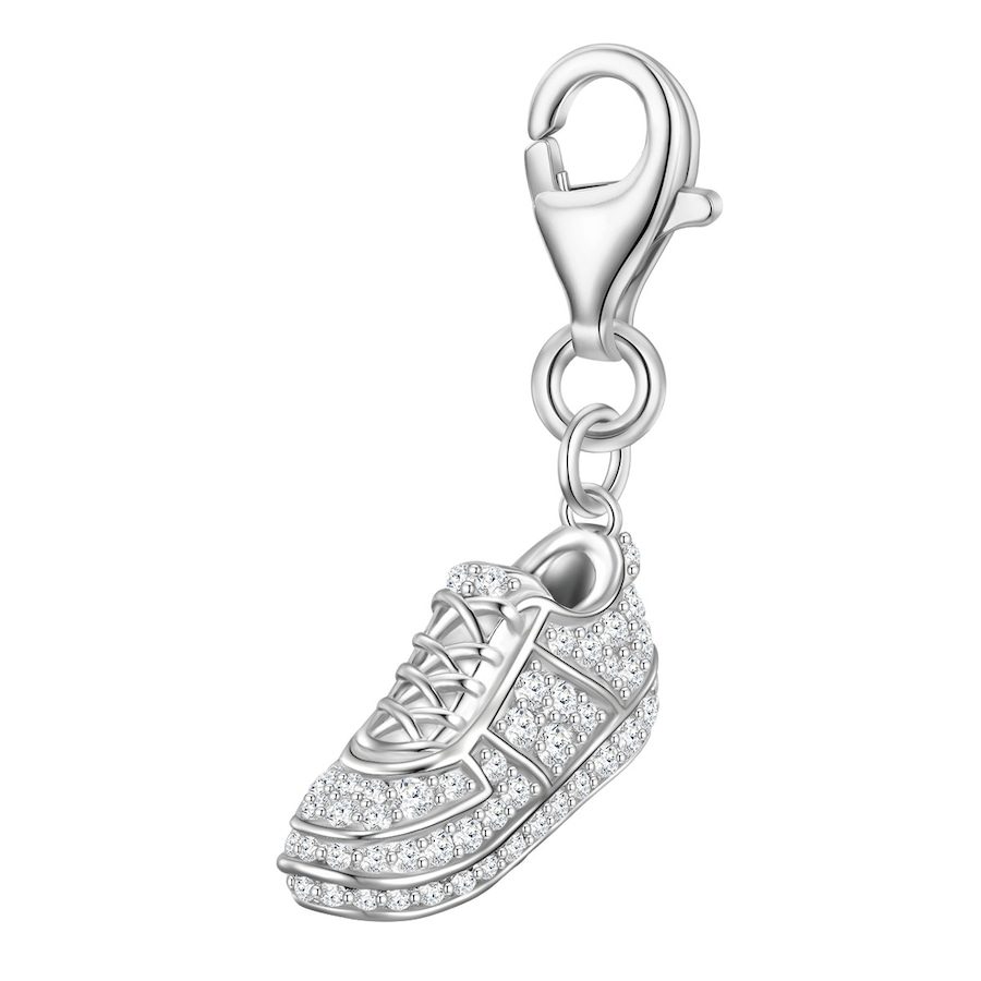 Glanzstücke München Charm Sneaker Sterling Silber Zirkonia in Silber Ketten 1 ct Damen