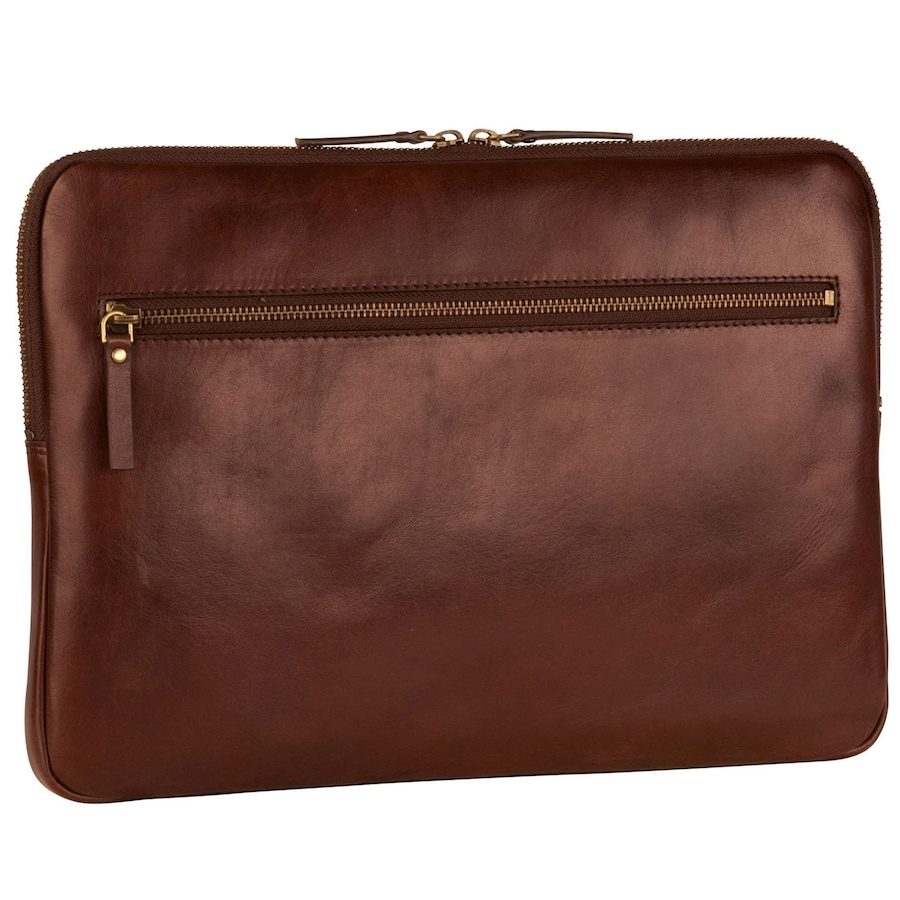 Leonhard Heyden Cambridge Laptophülle Leder 35 cm Laptoptaschen 1 ct Braun Herren
