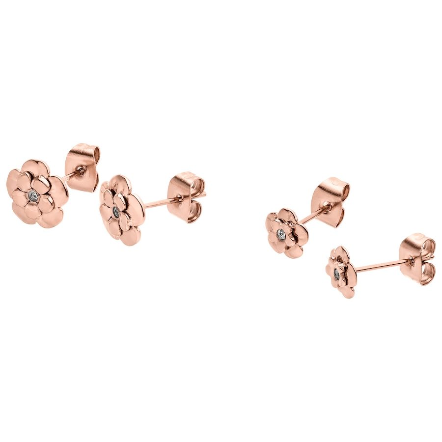 Purelei Flower Ohrring Set 100% Edelstahl Ohrringe 1 ct Hellbraun