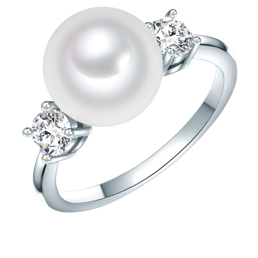 Lulu & Jane - Perlen-Ring, 56, Silber