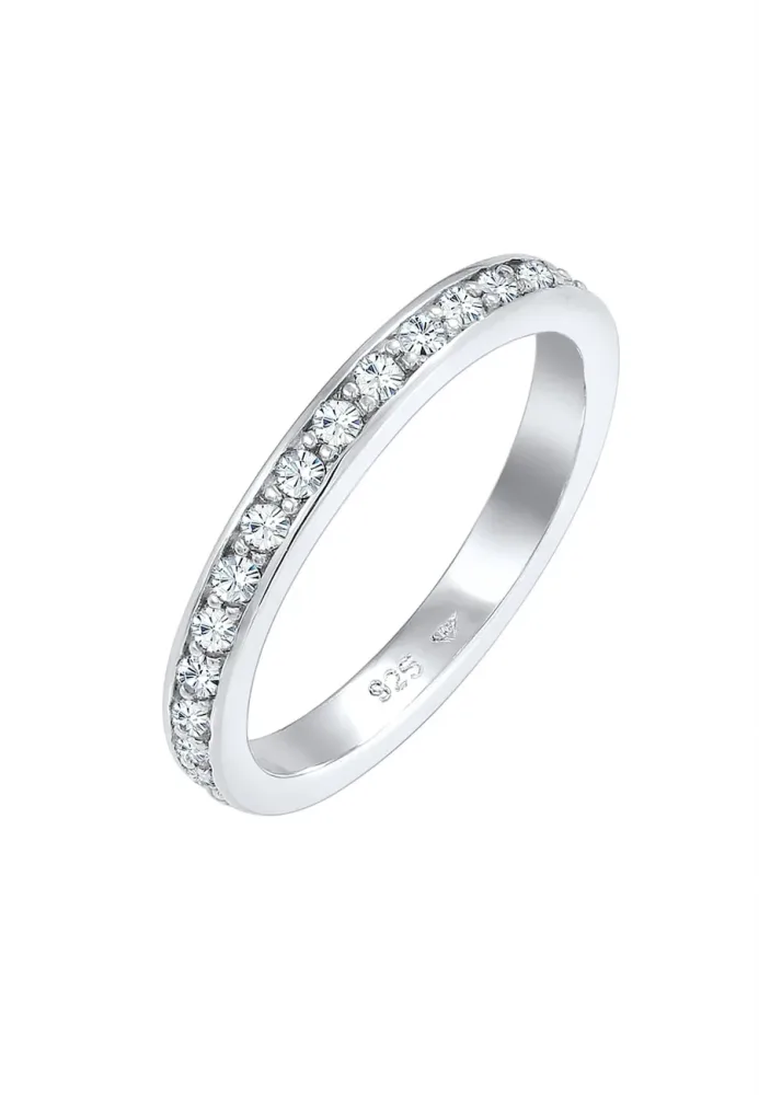 Elli - Ring Kristalle, 52mm, Weiss